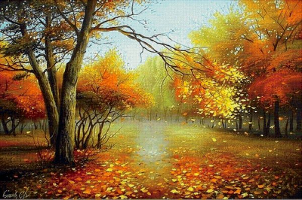 Михаил Гермашев осень картины