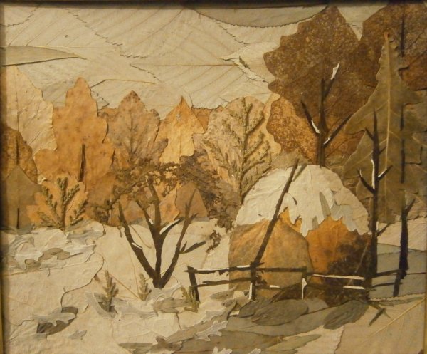 Пейзаж из природного материала