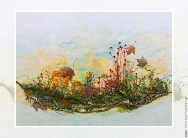 Флористический коллаж флорист Фридхельм Раффел