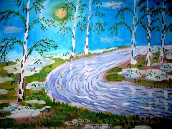 Рисунок на тему Весна