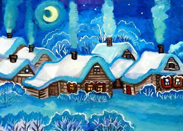 Снегирь рисунок