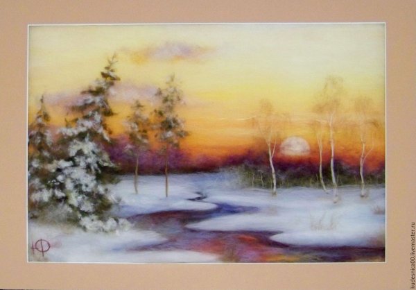 Шерстяные акварели Юлии Чайки