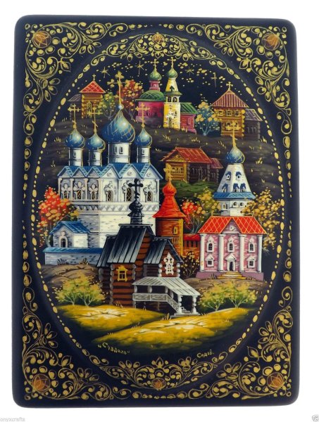 Лаковая миниатюра Палех архитектура