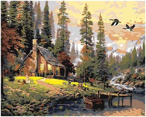 Томас Кинкейд домик в лесу