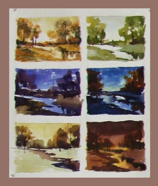Этюды на состояние природы