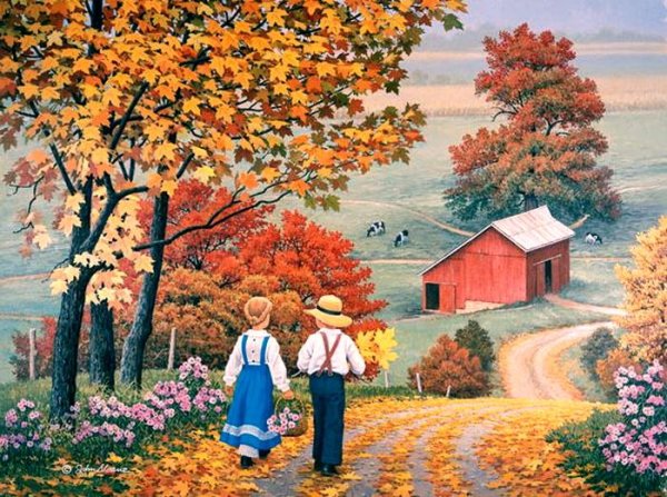 Джон Слоан осенние картины