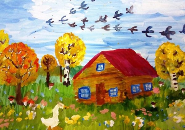 Осенний пейзаж детский сад