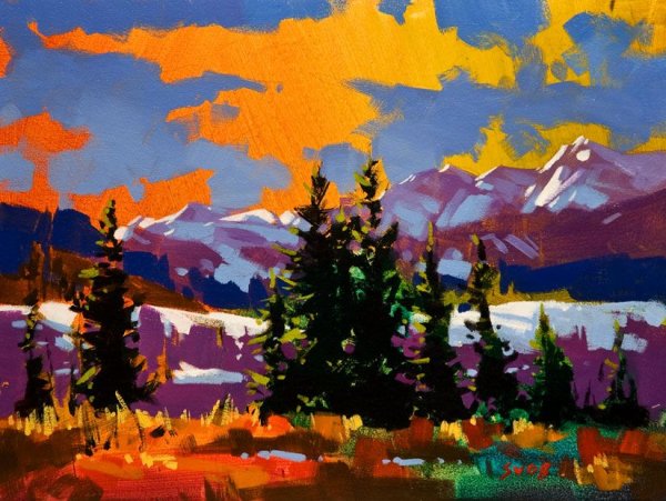 Канадский художник пейзажист Майк своб