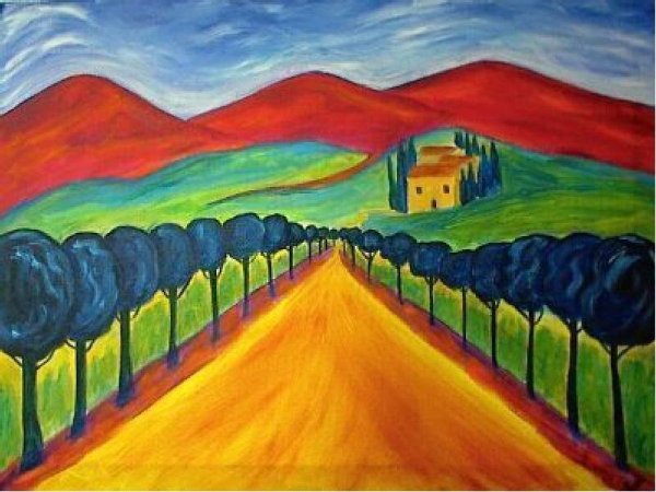 Линейная перспектива рисунок