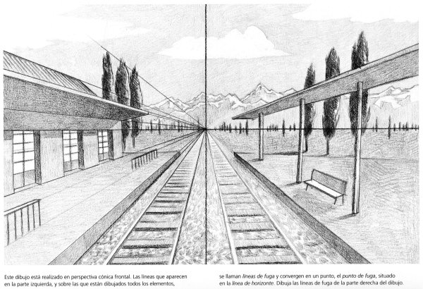 Зарисовка города линейная перспектива