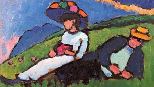 Кандинский Василий Васильевич осень в Мурнау 1908