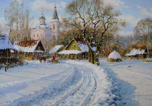 Художник Владимир Жданов. " За дровами".