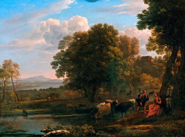 Клод Лоррен Товий с ангелом