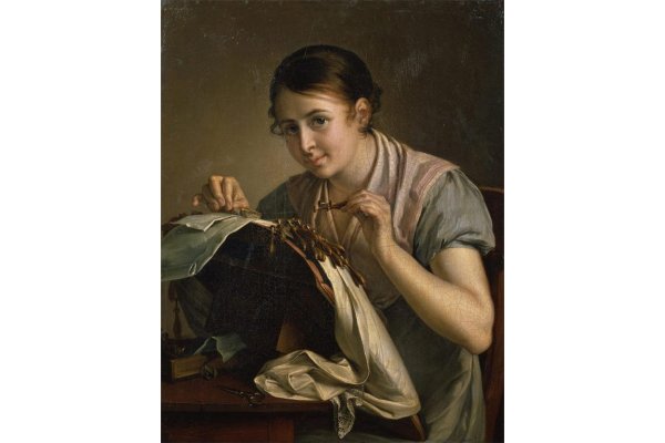 Кружевница 1823 г Василий Тропинин