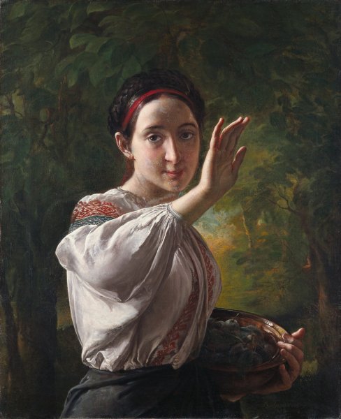 В А Тропинина Пряха