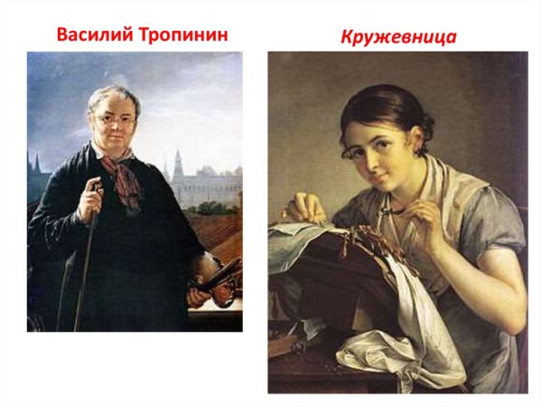 Василий Андреевич Тропинин картины Кружевница