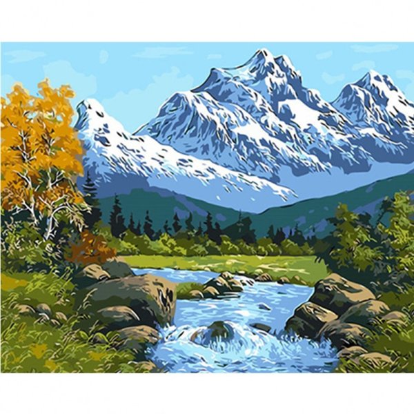 Горы рисунок