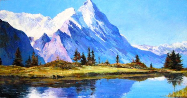 Наталья Ван дер Смиссен швейцарский горный пейзаж
