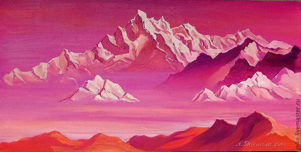 Рерих розовые горы