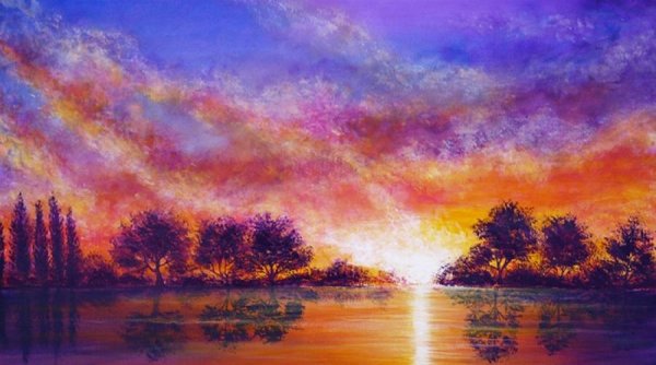 Acrylic Painting techniques пейзажи