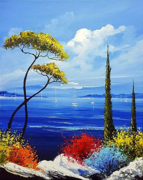 Леонид Афремов картина закат