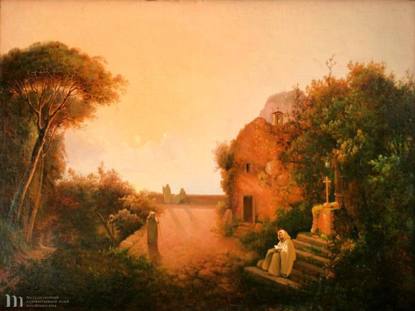 Сильвестр Щедрин водопад в Тиволи 1822