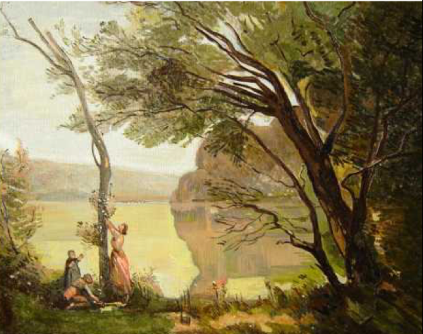 Камиль коро пейзаж с рекой