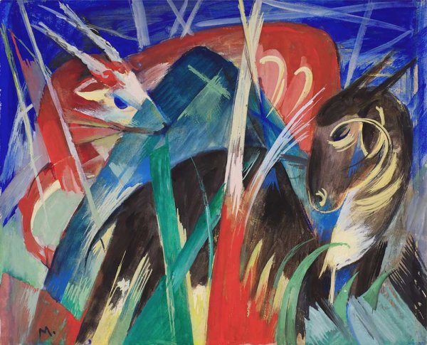 Франц Марк лошади