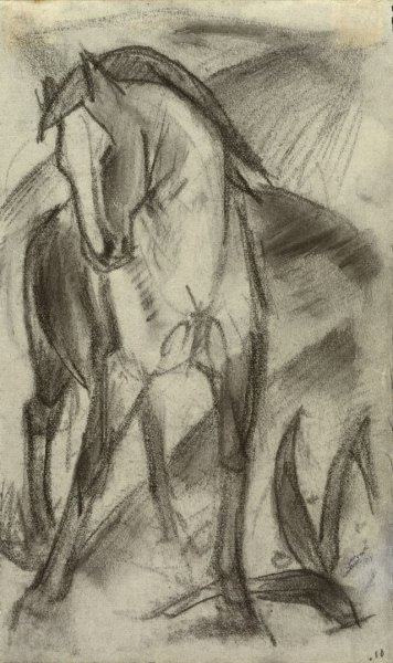 Франц Марк голубая лошадь