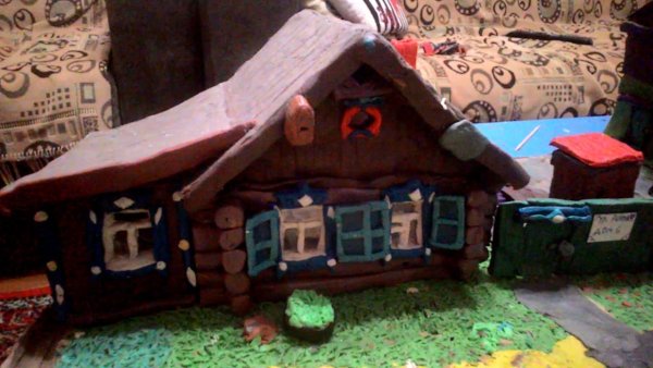 Деревня из пластилина