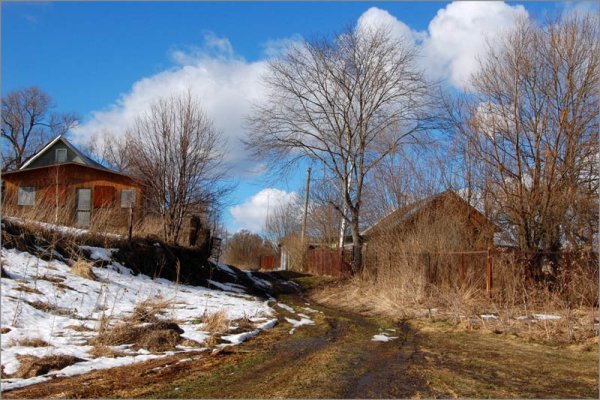 Ранняя Весна в деревне