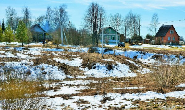 Весна в деревне