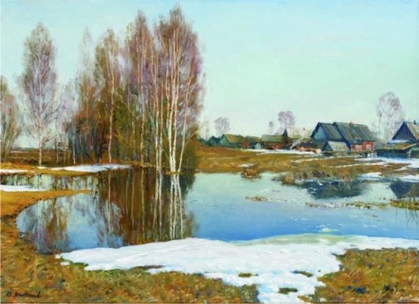 Художник Олег Молчанов картины Весна