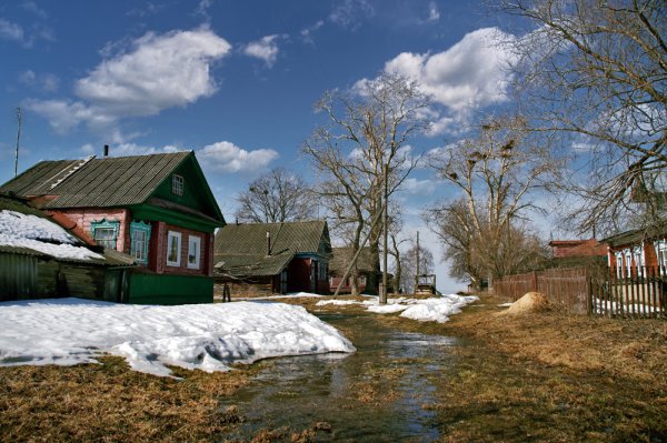 Ранняя Весна в деревне