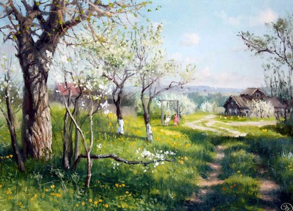 Художник Владимир Жданов "Весна пришла"