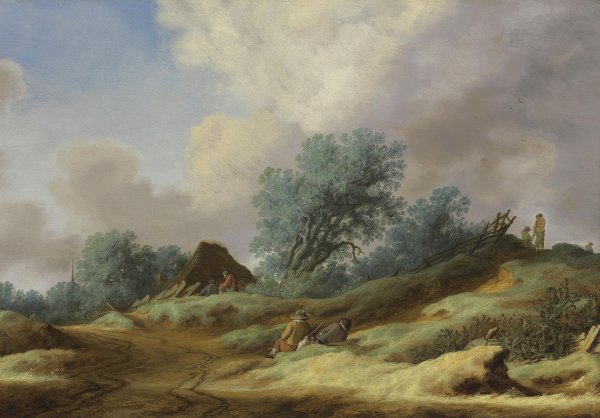 Ян бот Road through wooded Landscape