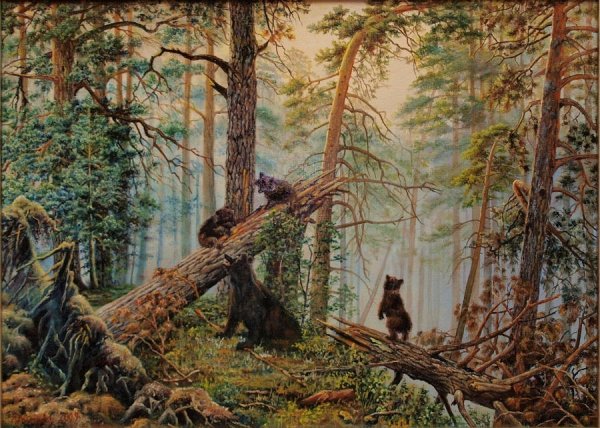 Иван Шишкин. «Утро в Сосновом лесу», 1889 г.