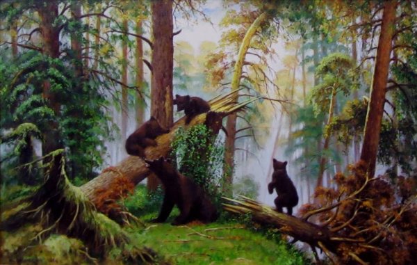 Шишкин Иван Иванович утро в Сосновом Бору