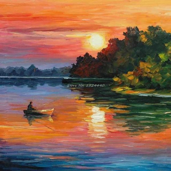 Афремов картины озеро