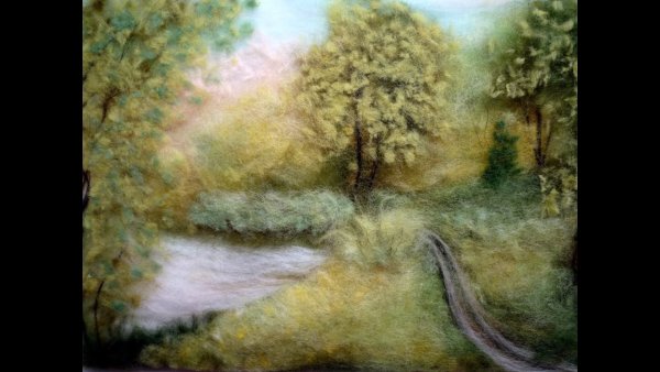 Живопись шерстью