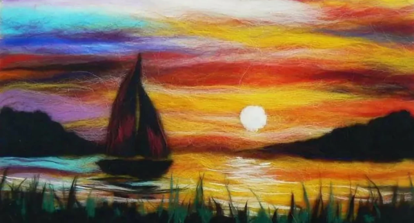 Пейзаж из шерсти