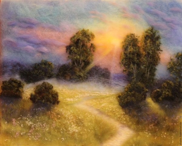 Шерстяная акварель Марина Аскерова