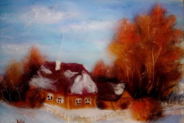 Пейзаж из шерсти