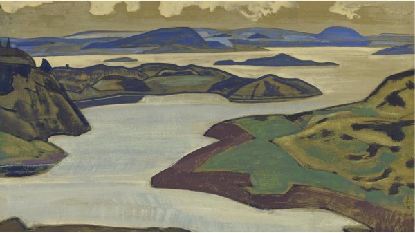 Николай Рерих. Карельский пейзаж (Ладожское озеро), 1918