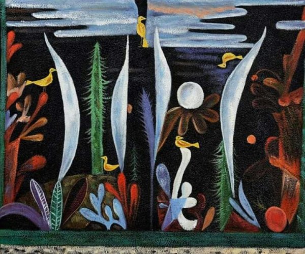 Декоративный пейзаж клее