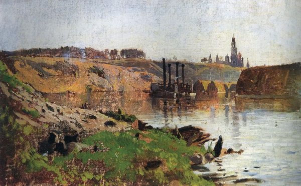 Исаак Ильич Левитан на Волге