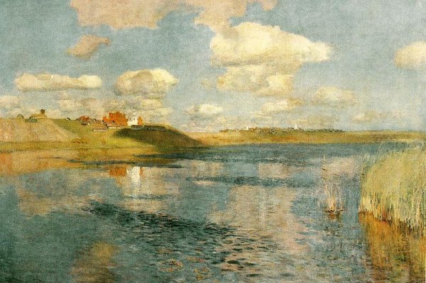 Левитан река Истра 1885