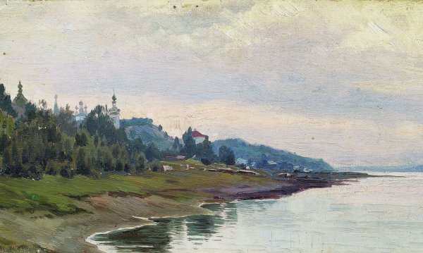 Левитан Исаак Ильич. Пасека. Этюд. 1887