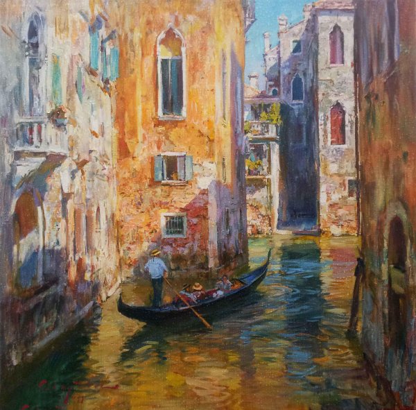 Венеция гондола городской пейзаж