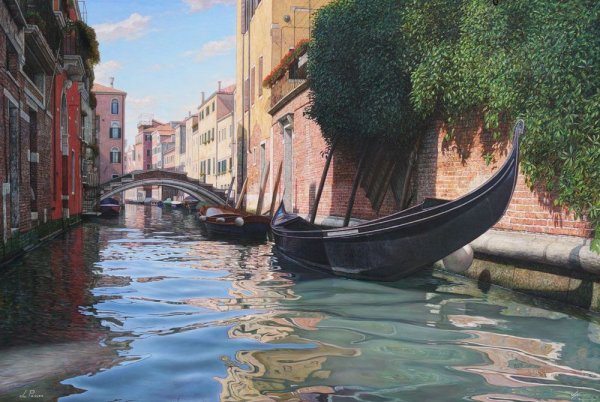 Марк Петтит,"улочка Венеции" Жанр искусства